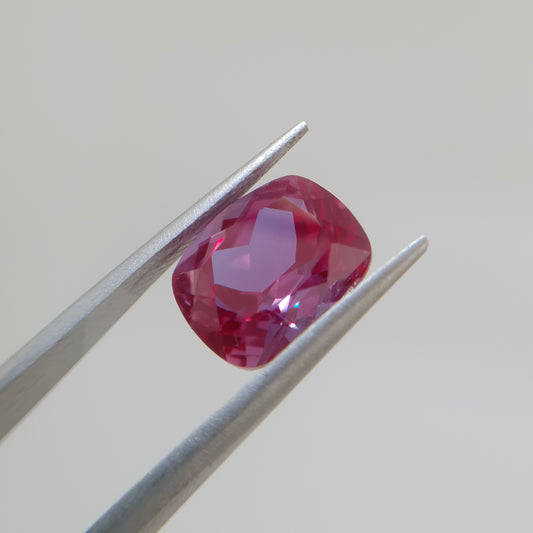 Lab Grown Alexandrite, 7.2 Carat, Color-Changing, Elongated Cushion, FL, Loose Gemstone