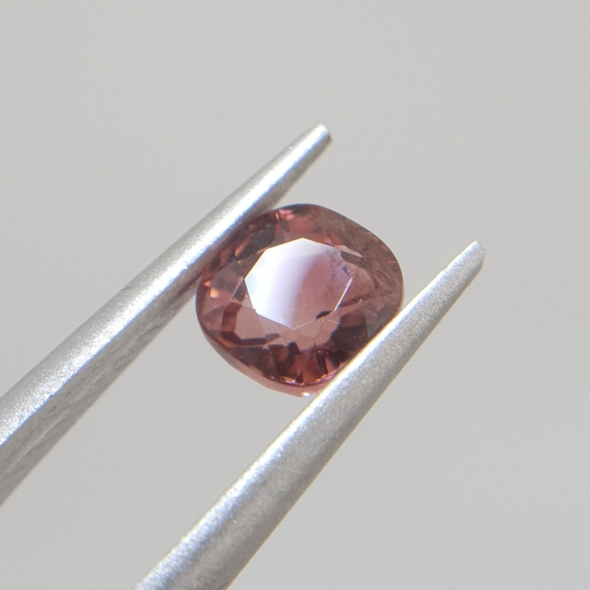 Natural Spinel, 1.35 Carat, Cognac Brownish Red, Cushion, VS1, Loose Gemstone